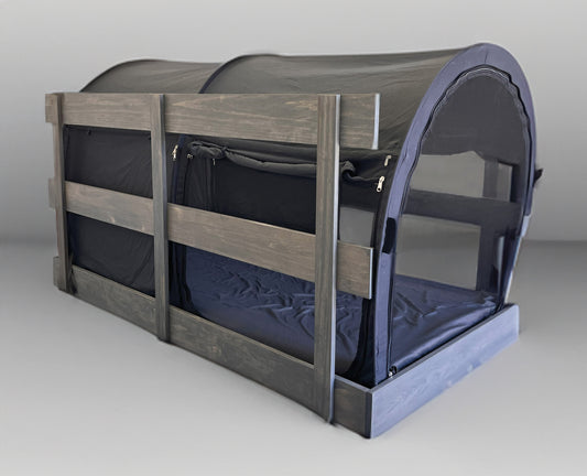 Cozy Sleep Handmade Wooden Enclosed Tent Bed
